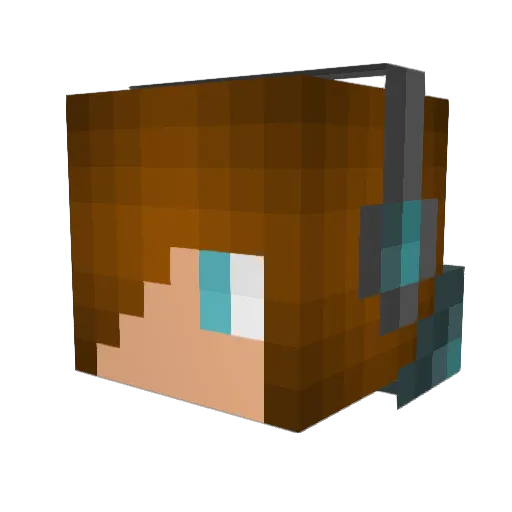 William_SH Minecraft avatar head, 3D render