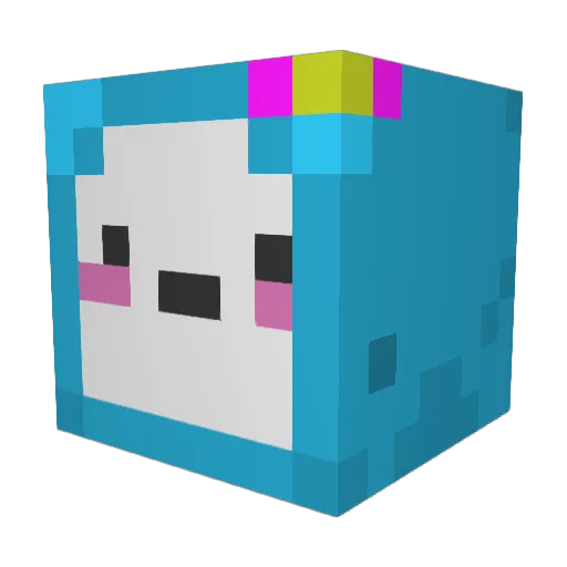 William_TMNZ Minecraft avatar head, 3D render