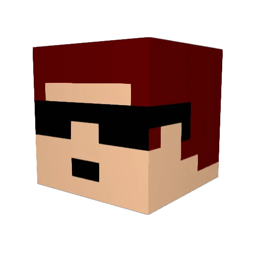 Williampenn Minecraft avatar head, 3D render