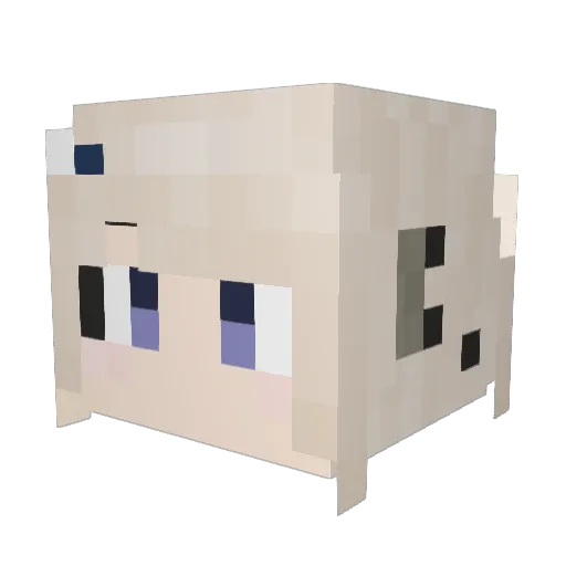 Williams_star Minecraft avatar head, 3D render
