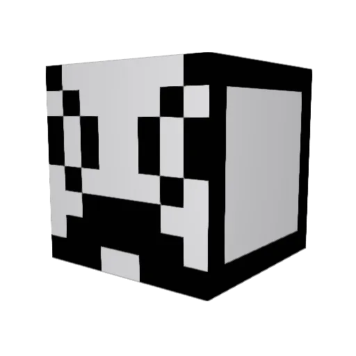 Willibaldy Minecraft avatar head, 3D render