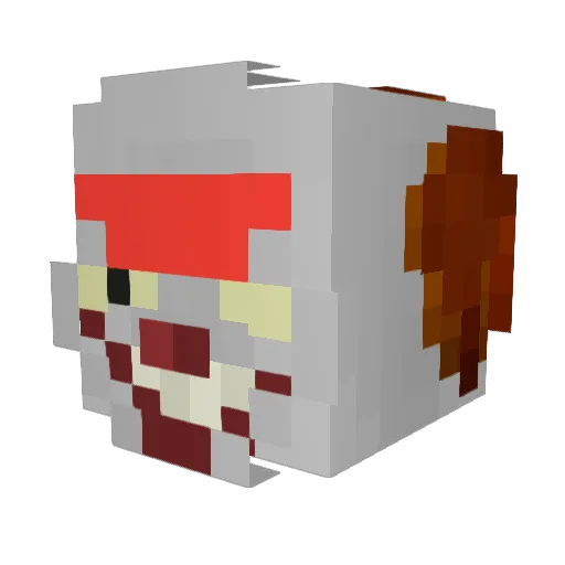 WillieD1000 Minecraft avatar head, 3D render