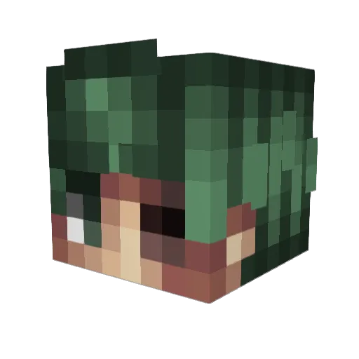 WilliesC219 Minecraft avatar head, 3D render