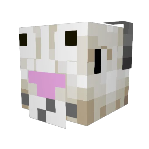 Willipomme Minecraft avatar head, 3D render