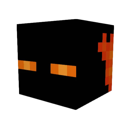 Willisavana Minecraft avatar head, 3D render
