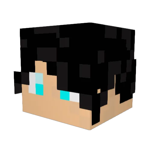 Willisere Minecraft avatar head, 3D render