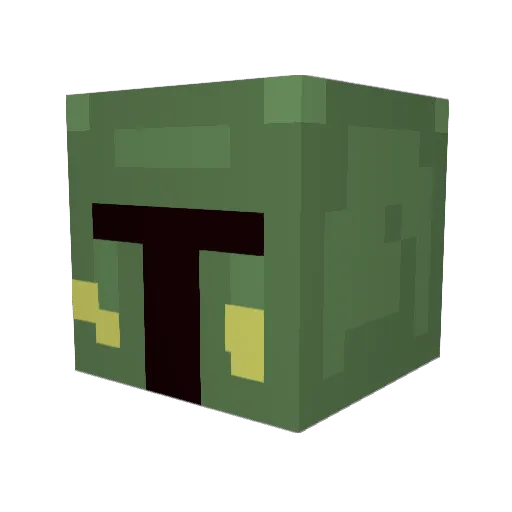 Williswack Minecraft avatar head, 3D render