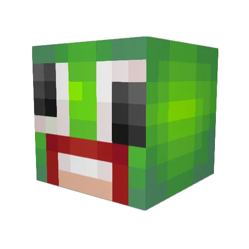Willle8 Minecraft avatar head, 3D render