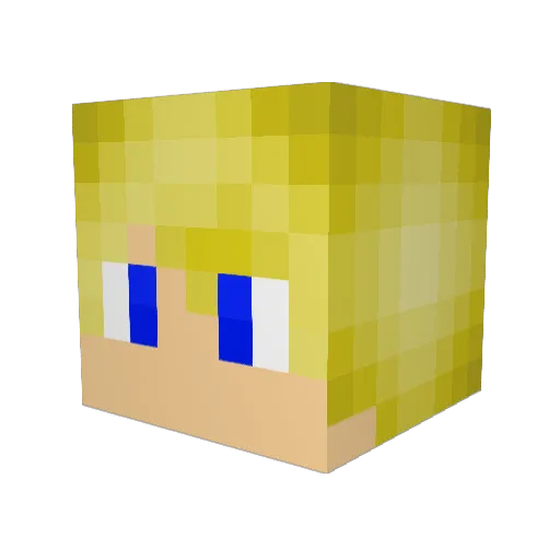 Willnot_7 Minecraft avatar head, 3D render