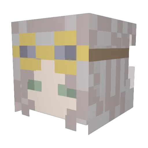 Willode Minecraft avatar head, 3D render