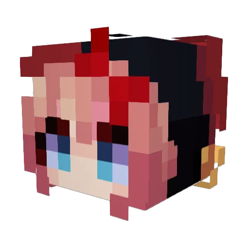 Willori Minecraft avatar head, 3D render