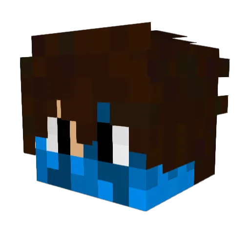 WillosPlay Minecraft avatar head, 3D render