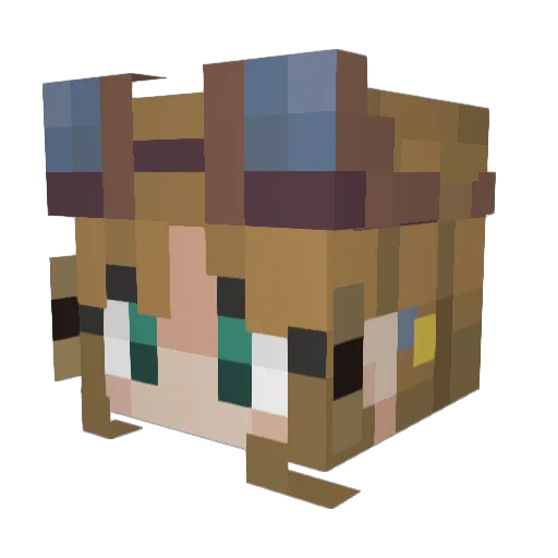 Willoughby16 Minecraft avatar head, 3D render