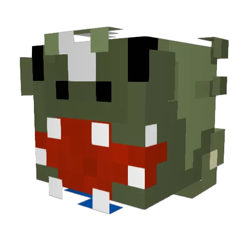 Willow444_ Minecraft avatar head, 3D render