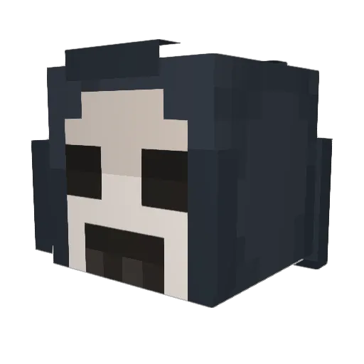 WillowChaos7 Minecraft avatar head, 3D render