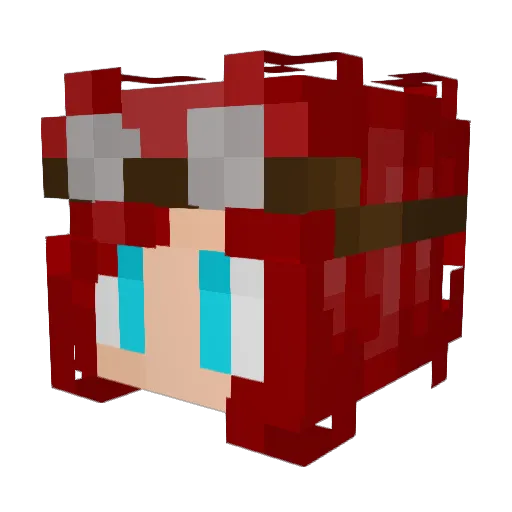 WillowHexley Minecraft avatar head, 3D render