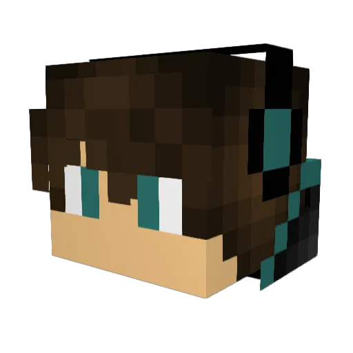 WillowKrick Minecraft avatar head, 3D render