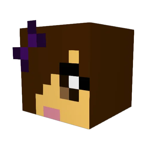 WillowLOL123 Minecraft avatar head, 3D render