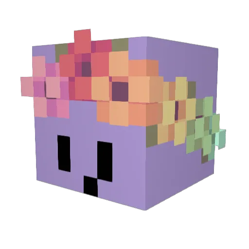 WillowOnyx Minecraft avatar head, 3D render