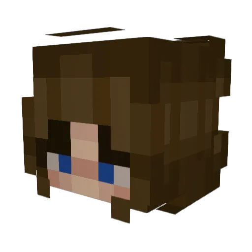 WillowSoup Minecraft avatar head, 3D render