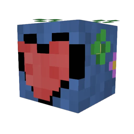 WillowTrE3 Minecraft avatar head, 3D render