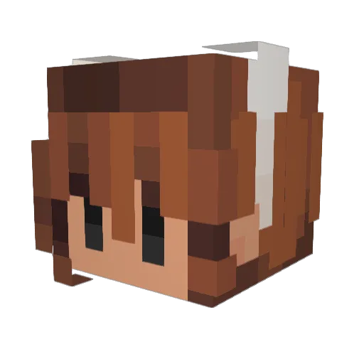 Willowbeast4000 Minecraft avatar head, 3D render