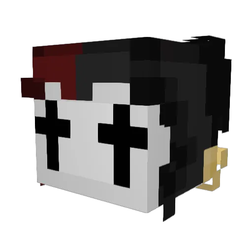 Willowed_Ghost Minecraft avatar head, 3D render