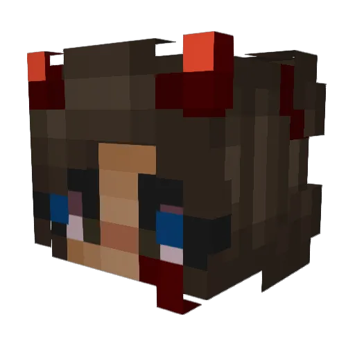 Willowowl Minecraft avatar head, 3D render