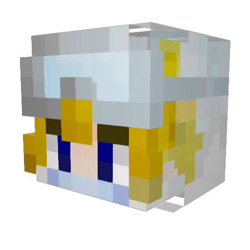 Willsion Minecraft avatar head, 3D render