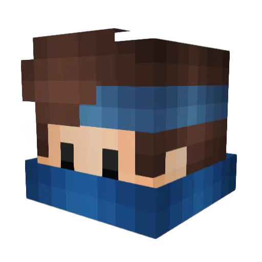 Willszin Minecraft avatar head, 3D render
