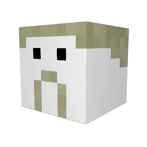Willtjam Minecraft avatar head, 3D render