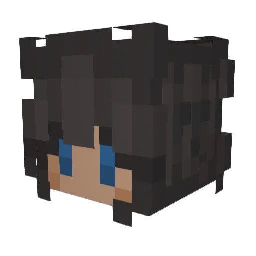 Willtree Minecraft avatar head, 3D render