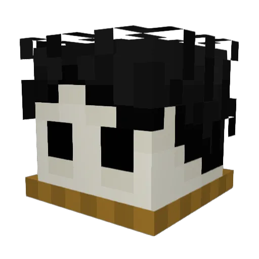 Willvy Minecraft avatar head, 3D render