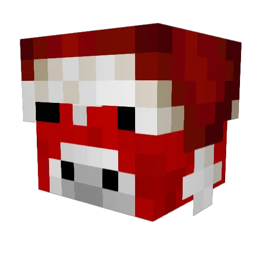 WillyBeano Minecraft avatar head, 3D render