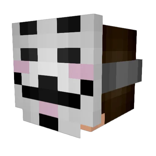 WillyChiu Minecraft avatar head, 3D render