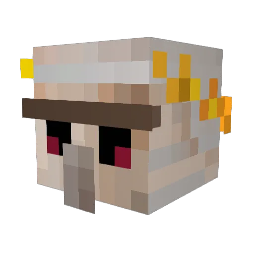WillyD03 Minecraft avatar head, 3D render