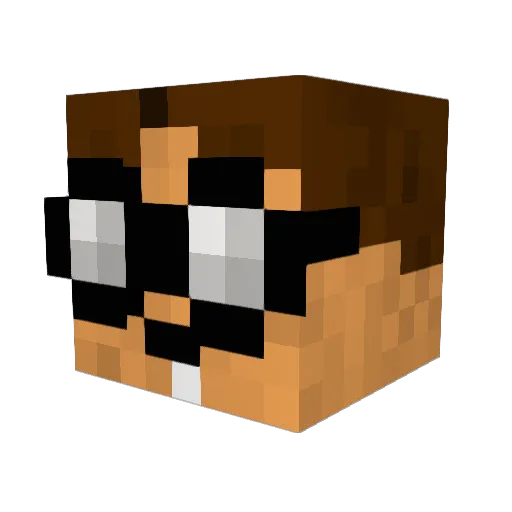 WillyJohnson Minecraft avatar head, 3D render
