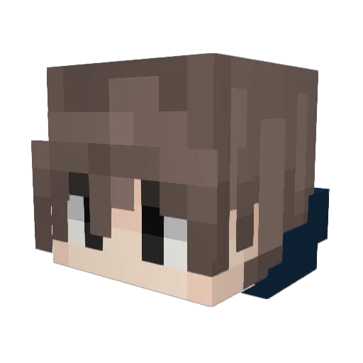 WillyMartian Minecraft avatar head, 3D render