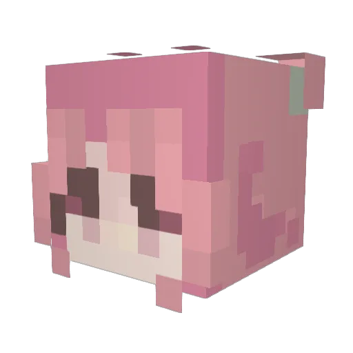 WillyMedrano Minecraft avatar head, 3D render