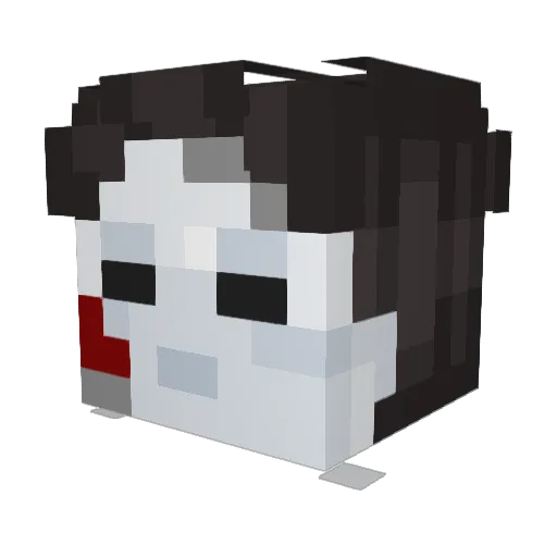 WillyWilliams Minecraft avatar head, 3D render