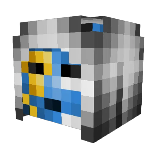 WillyWonter Minecraft avatar head, 3D render