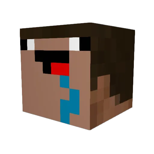 Willy_Daddy Minecraft avatar head, 3D render