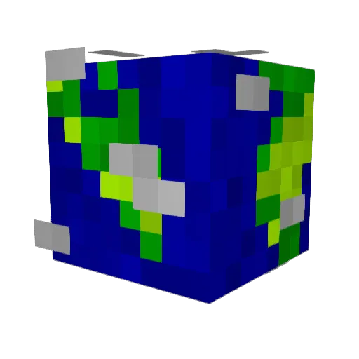 Willybillb Minecraft avatar head, 3D render