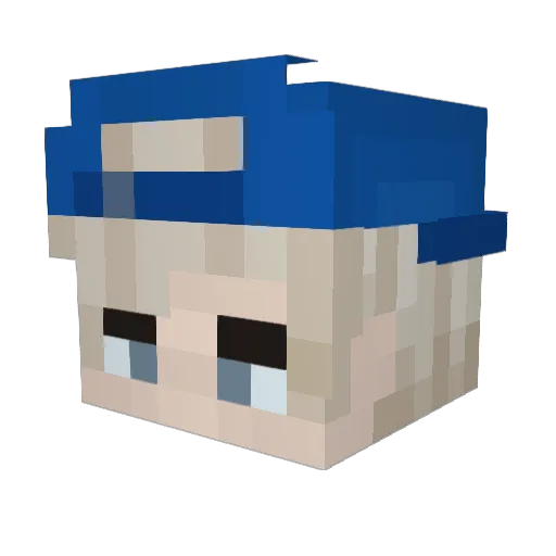 Willycraft91 Minecraft avatar head, 3D render
