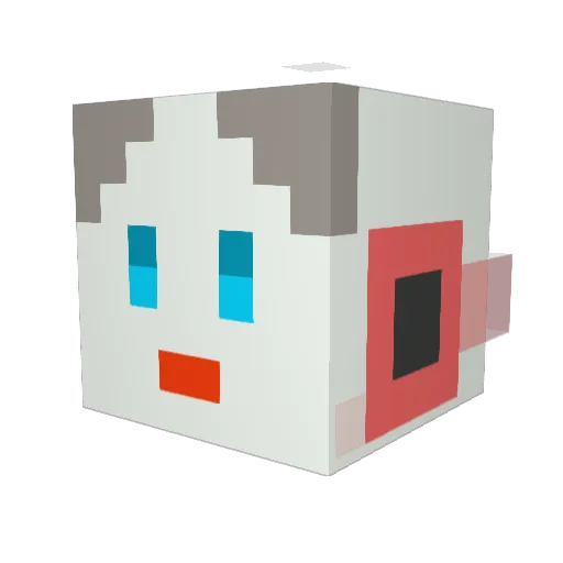 Willymac93 Minecraft avatar head, 3D render