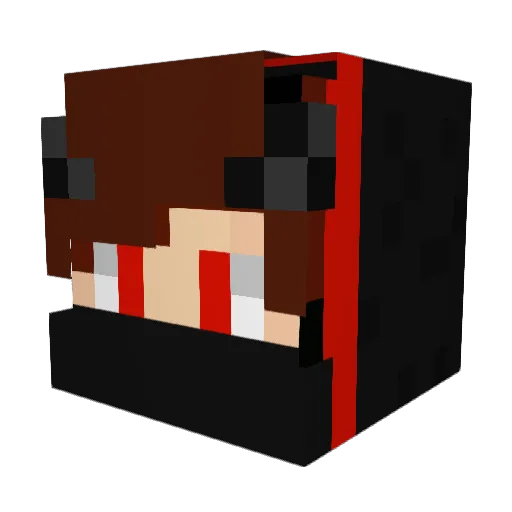 Willyo22 Minecraft avatar head, 3D render