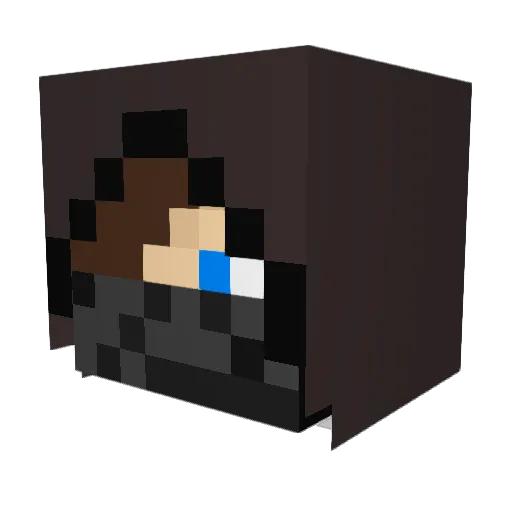 Willywum21 Minecraft avatar head, 3D render
