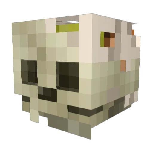 Willza_p Minecraft avatar head, 3D render