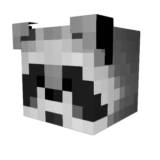 Willzpog Minecraft avatar head, 3D render