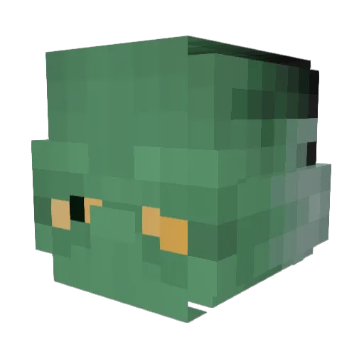 Wilmarth Minecraft avatar head, 3D render
